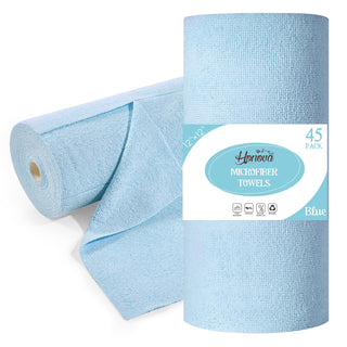 12inx12in Blue Tear Away Perforated Microfiber Cleaning Cloth - Kitchen & Car Cleaning - honova - JOLLYCHEF