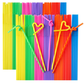 10.43 in Colorful Flexible Straws - Home Use & Juice Drinks - Jolly Chef