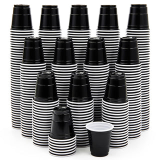 2oz Black Plastic Dessert Cups - Picnics & Party - Lilymicky - JOLLYCHEF