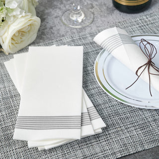 1 - Ply Sliver Striped Pattern Paper Napkins - Guestrooms & Bathroom - LITOPAK - JOLLYCHEF