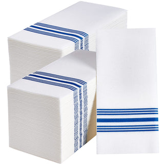 1 - Ply Gold Striped Pattern Disposable Hand Towels - Guestrooms & Restaurants – Vplus - JOLLYCHEF