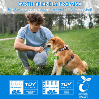 Extra - Large Extra Thick Biodegradable Dog Poop Bags - Dog Waste Disposal & Cat Litter Cleanup - JollyPaw - JOLLYCHEF