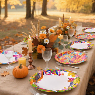 10in Vintage Floral Bird Design Disposable Paper Plates – Party & Wedding – MUCHII