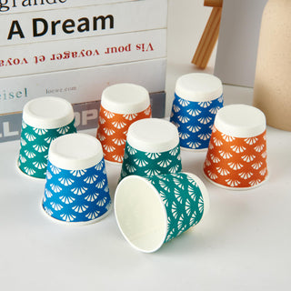 3oz Multicolor Floral Shape Bathroom Cups - Mouthwash & Parties - JOLLYPACK - JOLLYCHEF