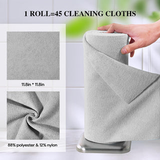 12inx12in Pink & Gray Tear Away Perforated Microfiber Cleaning Cloth - Kitchen & Car Cleaning - honova - JOLLYCHEF