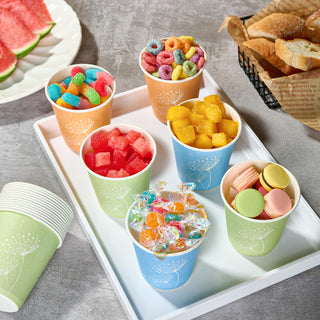 5oz Multicolor Paper Dessert Cups - Cupcake & Party - LITOPAK - JOLLYCHEF
