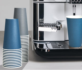 Multiple Size Blue, Gray Paper Coffee Cups Sets - Office & Cafe - LITOPAK - JOLLYCHEF
