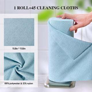 12inx12in Blue Tear Away Perforated Microfiber Cleaning Cloth - Kitchen & Car Cleaning - honova - JOLLYCHEF