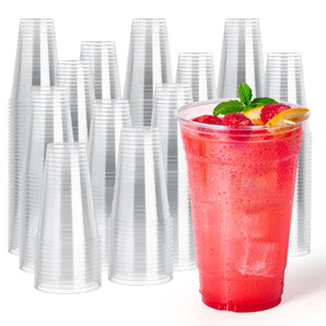 20 oz 1000 Pack Clear Disposable Plastic Cups