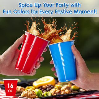 12oz/ 16oz Multicolor PS Plastic Beer Cups - Party & Game - Lilymicky - JOLLYCHEF