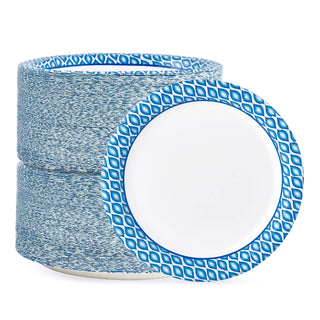 8.375in /10in Blue Camo Round Paper Plates - Daily Use & Parties - MUCHII - JOLLYCHEF