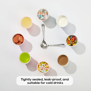 JOLLY CHEF [300 Pack] Paper Cups, 3oz Disposable Bathroom Cups, Mouthwash Cups, Cold Disposable Drinking Cup for Party, Picnic, BBQ, Travel, and Event, Green Floral - JOLLYCHEF