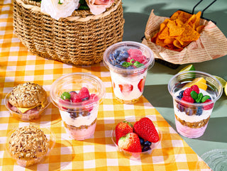 12 oz Clear Elegant Parfait Cup with Insert & Flat lids - Party&Wedding - Lilymicky - JOLLYCHEF