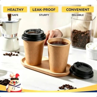 JOLLY CHEF Gobelets en papier de 3 oz – Paquet de 300, Petits gobelets de salle de bain, Gobelets de bain de bouche jetables, Tasses à expresso, Mini-tasses pour café, thé, eau, collation