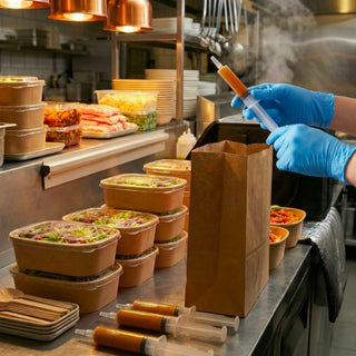 1.5oz/2oz Food Grade Plastic Syringes | Restaurant & Bakery Supply | Leak-Proof Sauce Dispenser for Takeout | Food Injector & Cake Decorating Tool