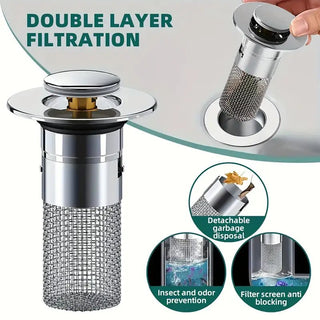 Anti - Clog Brass Core Sink Stopper - Bathroom & Bathtub - MUCHII - JOLLYCHEF
