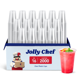 12oz/ 16oz/ 20oz Clear Plastic Beer Cups - Party & Weddings - Jolly Chef - JOLLYCHEF