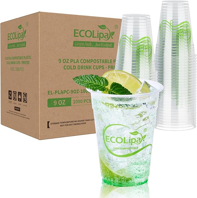 「Jolly Choice」Biodegradable PLA Cold Party Cups