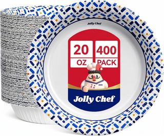 Cuencos de papel a granel de 12/16/20 oz | Cuencos desechables para bistec, pasta, ensalada | Resistentes a la humedad | Suministro para restaurantes