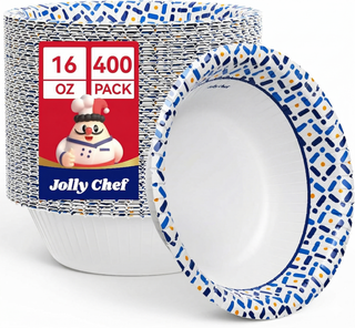 Cuencos de papel a granel de 12/16/20 oz | Cuencos desechables para bistec, pasta, ensalada | Resistentes a la humedad | Suministro para restaurantes