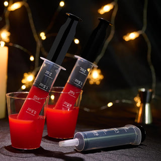 2oz Black Shot Syringes - Halloween Party & Jelly Shot - Jolly Chef