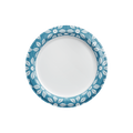 Blue&Grey Leaf Pattern Rim Paper Plates