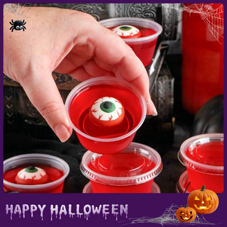 2/3.25/4oz Clear Plastic Jello Shots Cups with Lids - Halloween & Parties - LilyMicky