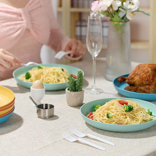 9in /10in Multicolor Wheat Straw Plates - Serving Meals & Salads - Jolly Choice - JOLLYCHEF