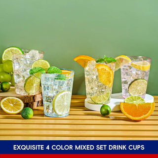 10oz 4 Colors Standard PS Plastic Glitter Cups - Party & Wedding - Jolly Chef - JOLLYCHEF