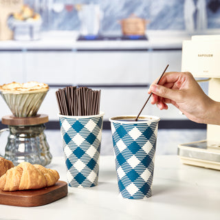 「Jolly Choice」70 Pack 16 oz Paper Coffee Cups, Disposable Paper Cups with Lids and Stirrers - JOLLYCHEF
