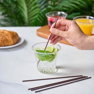 「Jolly Choice」1000 Count 7 Inch Coffee Cocktail Stirrers Straws Disposable Plastic Sip Stir Sticks Cocktail Drink Stirrers Sticks Cups Sip Straws for Bars Juice Drinking