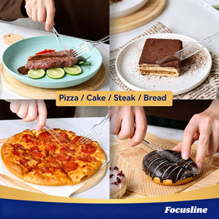 FOCUSLINE 240 Cucharas de Plástico Transparente de 6.2 Pulgadas, Resistentes, Sólidas y Duraderas, Cucharas Desechables Premium a Granel, Adecuadas para Catering, Fiestas, Eventos y Uso Diario