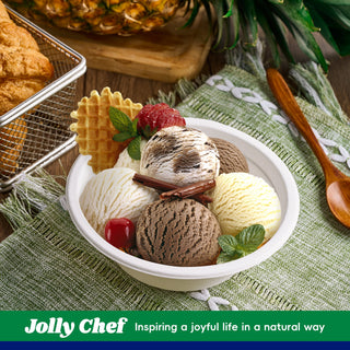 Jolly Chef product gallery image 3 named Compostable Disposable Paper Bowls with       12 oz