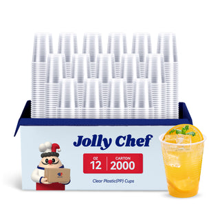 Multiple Sizes Wholesale Clear PP Plastic Cups -Drinking & Party-Jolly Chef