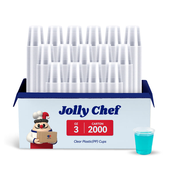 Gobelets en plastique transparent en vrac de plusieurs tailles | Gobelets d'échantillonnage pour café glacé, smoothies, jus | Sans BPA | Fournitures de restaurant
