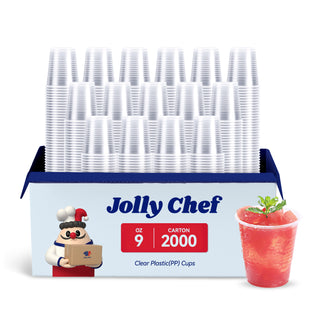 Multiple Sizes Wholesale Clear PP Plastic Cups -Drinking & Party-Jolly Chef