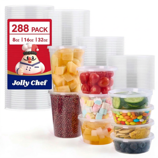 Bulk Food Containers with Lids | Plastic Bowls for Soups, Salads | BPA-Free | Restaurant Supply