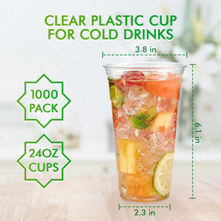 Gobelets en plastique en vrac | Verres en plastique pour cocktails, shooters de gelée | Sans BPA PET | Caisse de fournitures de restaurant