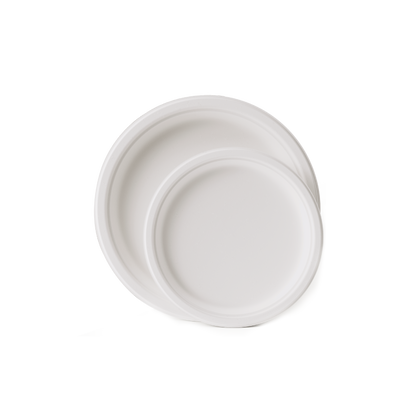 Compostable White&Natural Plates(240sets)