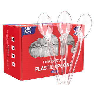 Clear Plastic Cutlery Sets & Spoons & Forks - Weddings & Birthdays - Jolly Chef - JOLLYCHEF