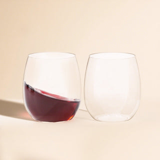 12oz /16oz Clear PET Stemless Plastic Wine Glasses - Wedding & Parties - Jolly Chef - JOLLYCHEF