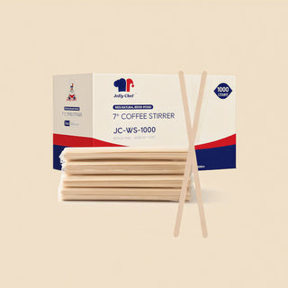 7 in Wood Coffee Stirrers - Coffee & Tea - Jolly Chef - JOLLYCHEF