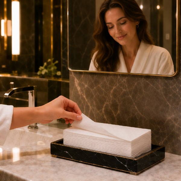 Bulk Case Disposable Hand Towels | Paper Napkins for Burgers, Salads | Highly Absorbent | Hotel Supply