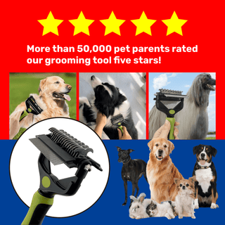 Multi - Functional 3 - in - 1 Grooming Rake Deshedding Brush - Pet Grooming & Shedding Season - Miyoky - JOLLYCHEF