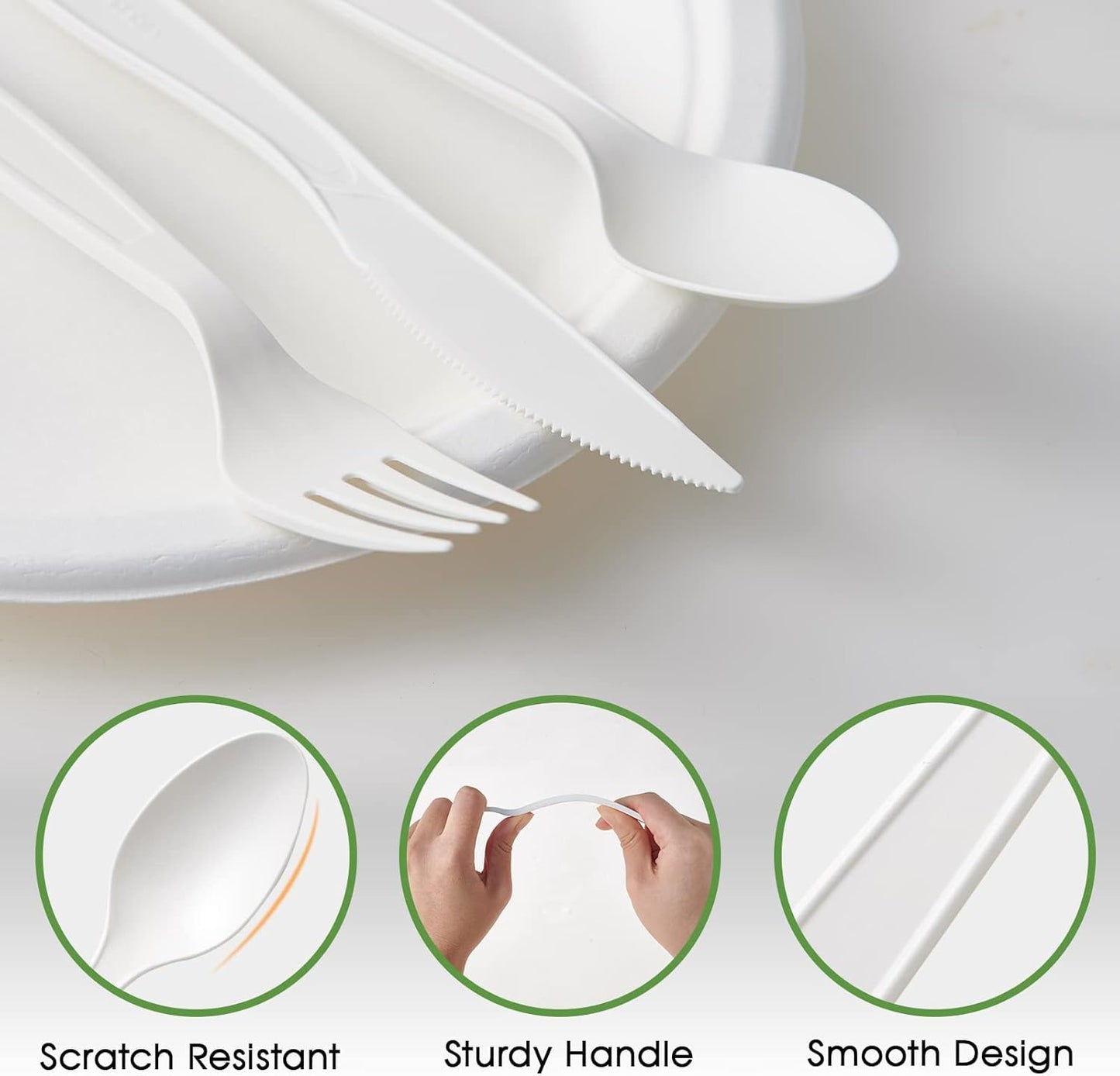 ECOLipak Plant-based Disposable Spoons