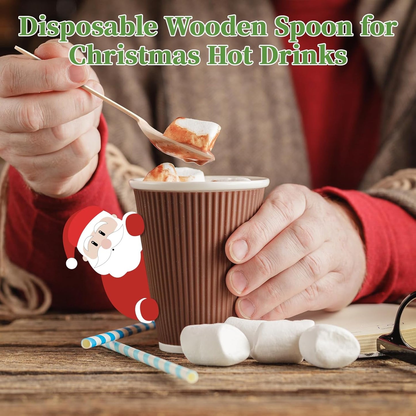 ECOLipak Wooden Disposable Spoons